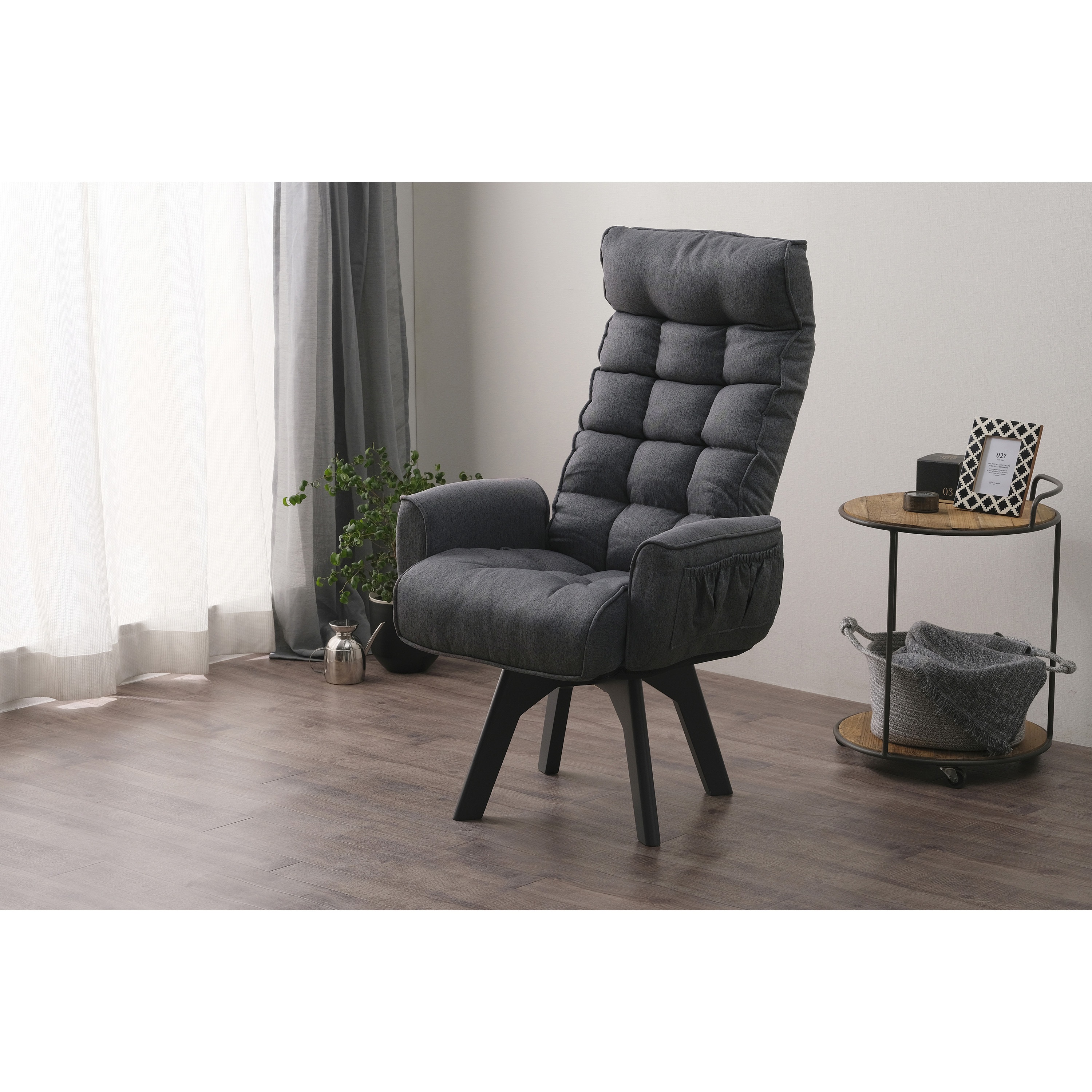 FACN-KHB 回転ファブリックチェア ハイバック アイリスオーヤマ