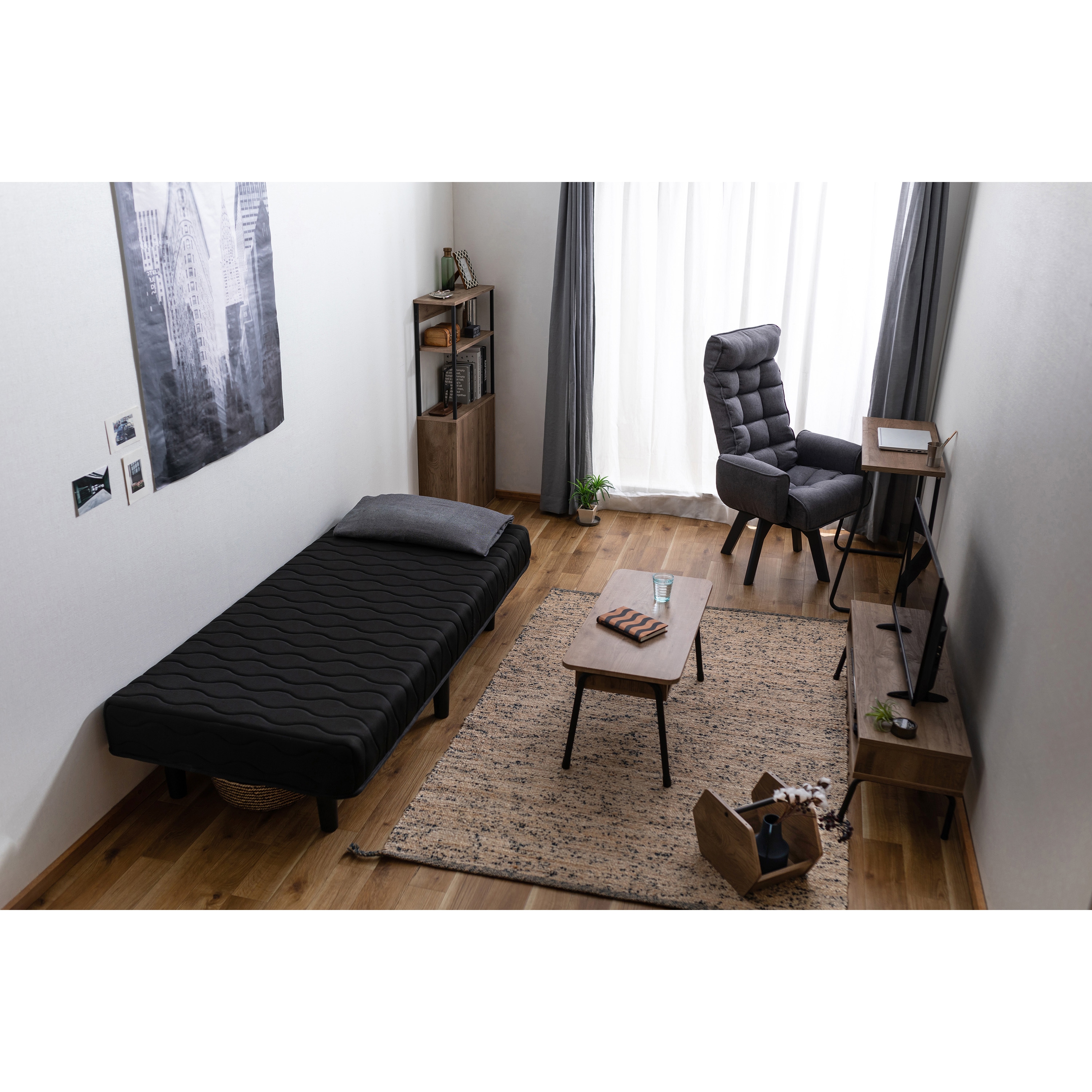 FACN-KHB 回転ファブリックチェア ハイバック アイリスオーヤマ