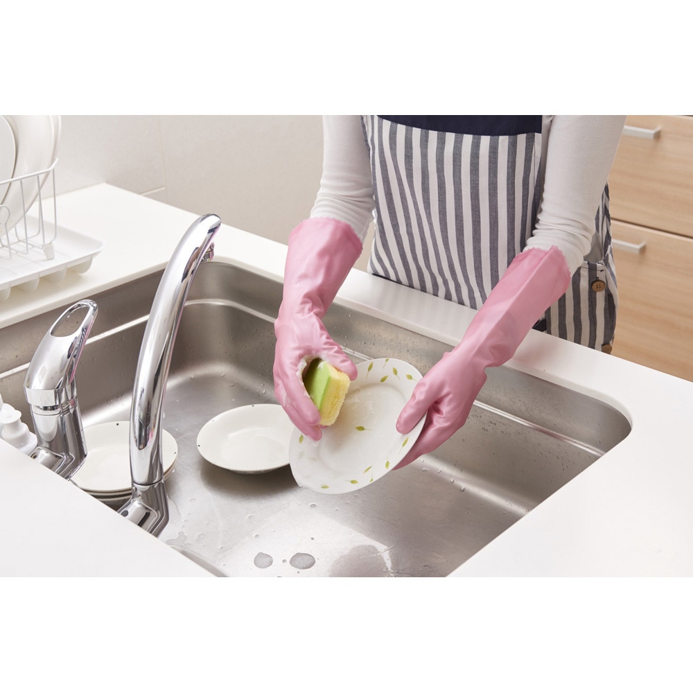 まとめ）ショーワグローブ ナイスハンドさらっとタッチL グリーン10双