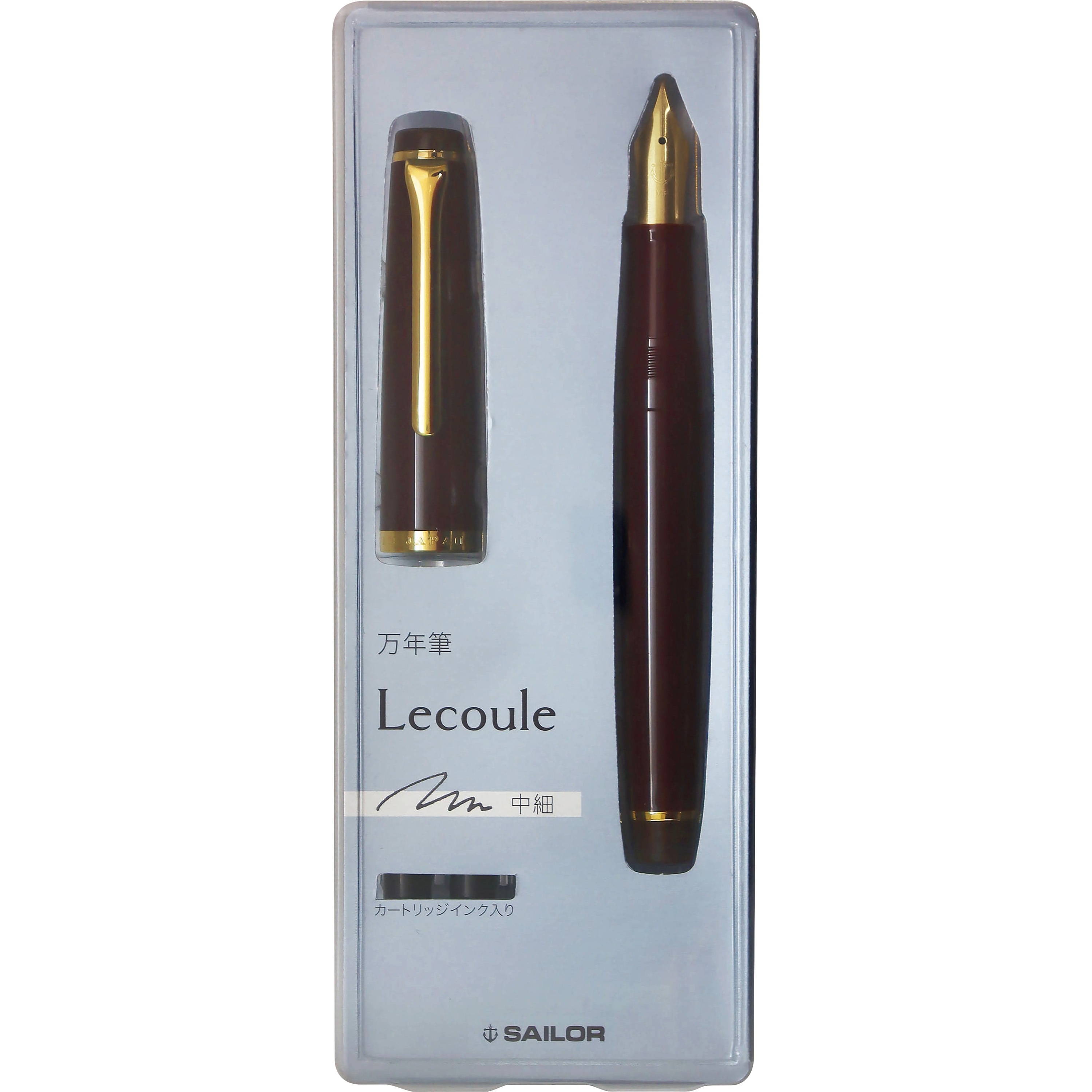 Oleg Bb レベラーリンク#108　中古品 12-0333-330 レクル万年筆 セーラー万年筆 中細 ルビーレッド色