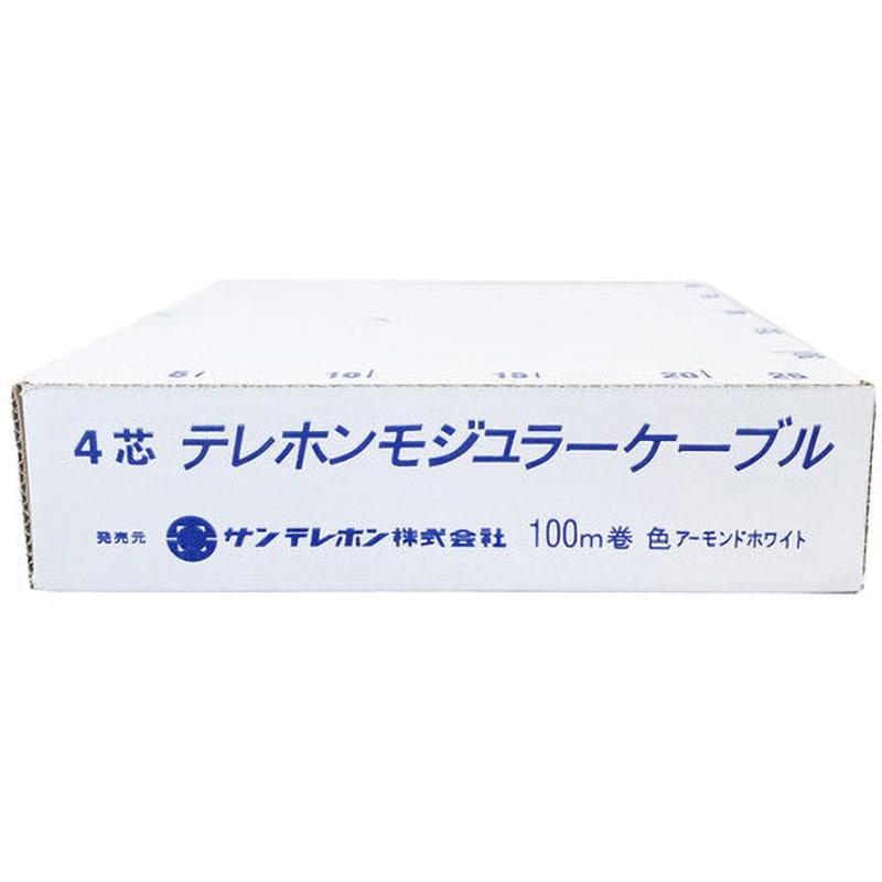 モジュラーケーブル 6極4芯 （黒） 100M 沖電線 FTC4 入荷予定 - PC