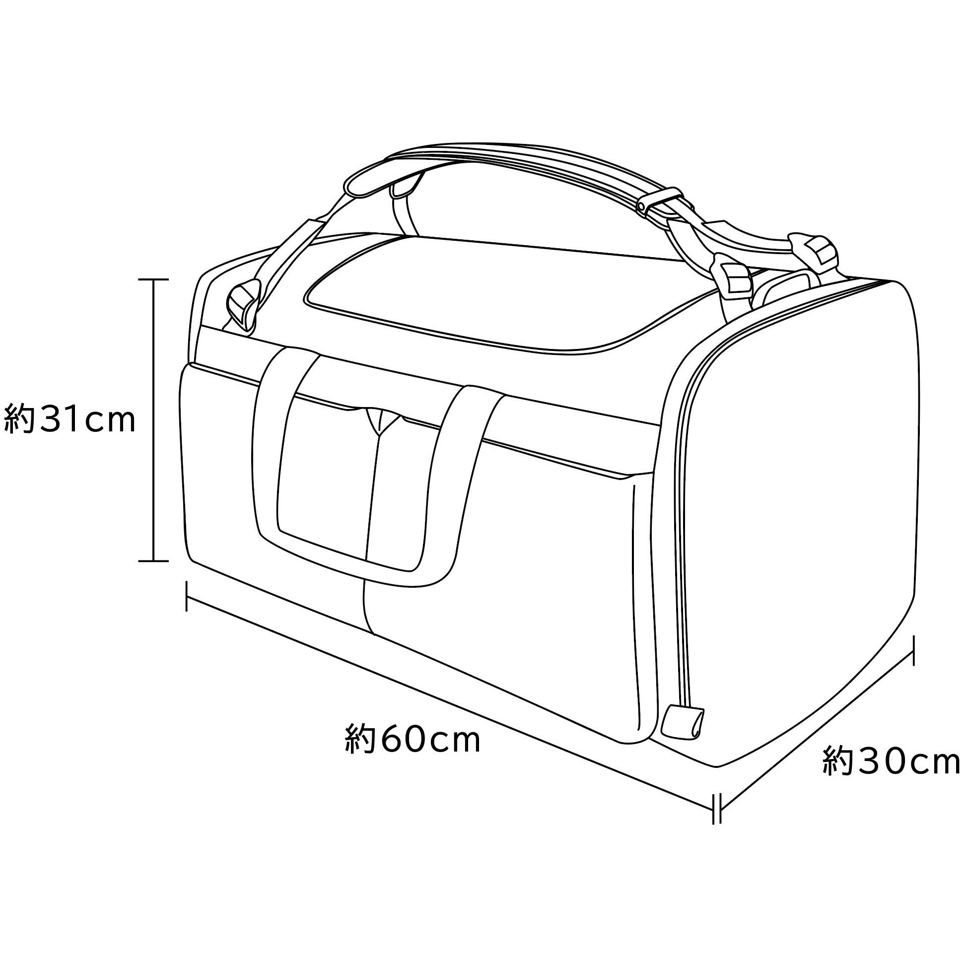 76-650 リュックボストンバッグ 76(ナナロク) 容量55L ブラック色 76