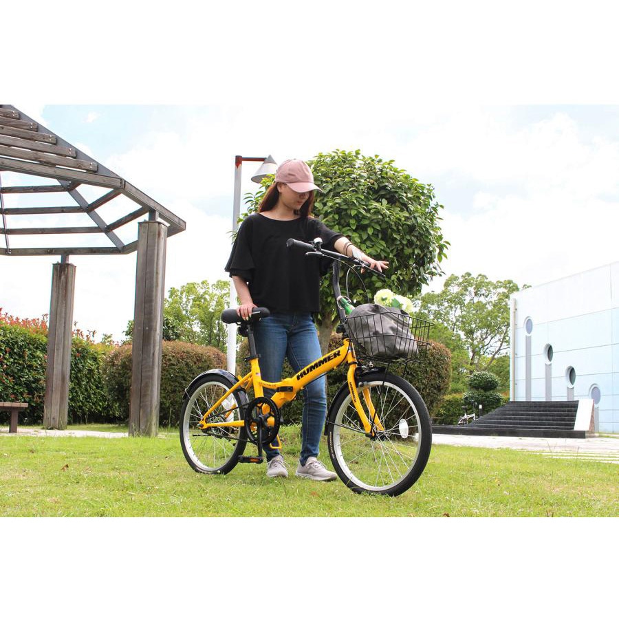 MG-HM20N-YE ノーパンク20インチ折畳み自転車YE HUMMER(ハマー