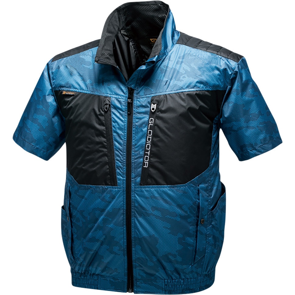 G-5510 空調風神服 ボルトクール バックチタンHYBRID半袖ジャケット VOLTCOOL 服のみ ポリエステル100% Dアイビー色 サイズS  G-5510