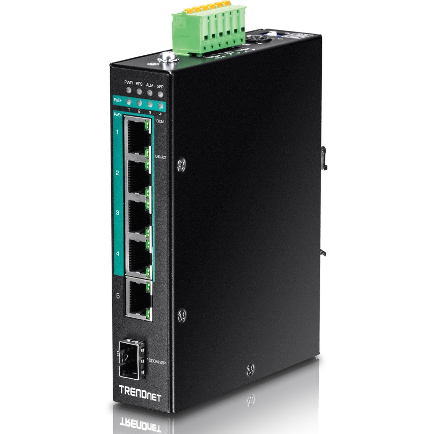 TI-PG541 産業用802.3at PoE+5ポートスイッチングハブ 1台 TRENDnet 【通販モノタロウ】
