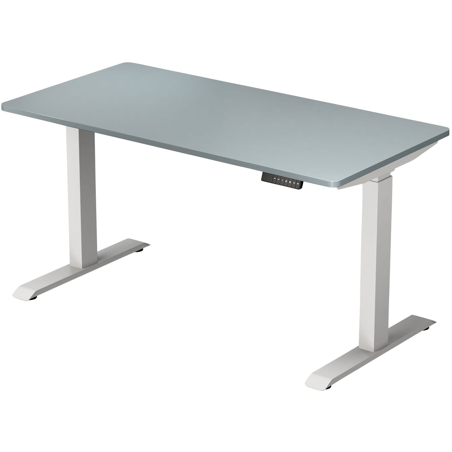 ELD-1470(BLGY/WH) 電動昇降デスク メモリー機能付き 2モーター 幅100/120/140 奥行70 高さ71-117cm YAMAZEN(山善) 幅1400mm