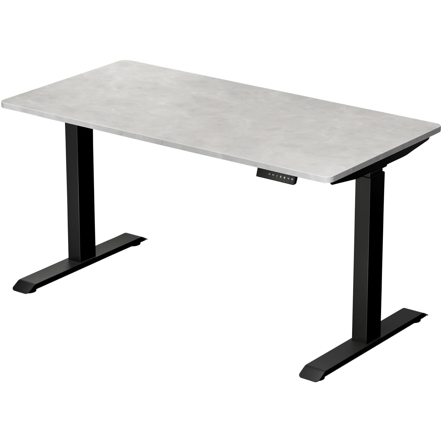 ELD-1470(SLGY/BK) 電動昇降デスク メモリー機能付き 2モーター 幅100/120/140 奥行70 高さ71-117cm YAMAZEN(山善) 幅1400mm