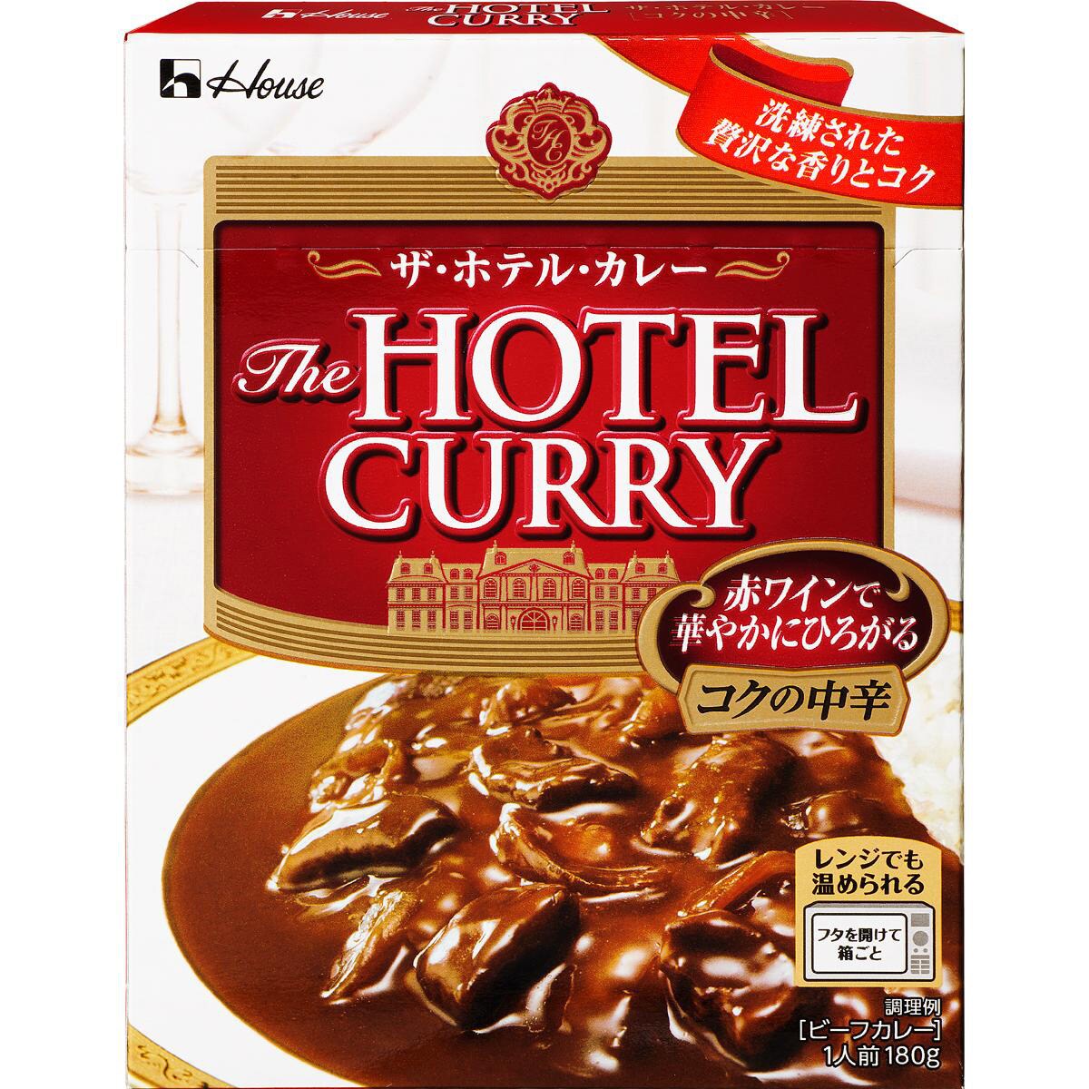 ハウス食品　1箱(180g×10袋)　ザ・ホテル・カレー　【通販サイトMonotaRO】