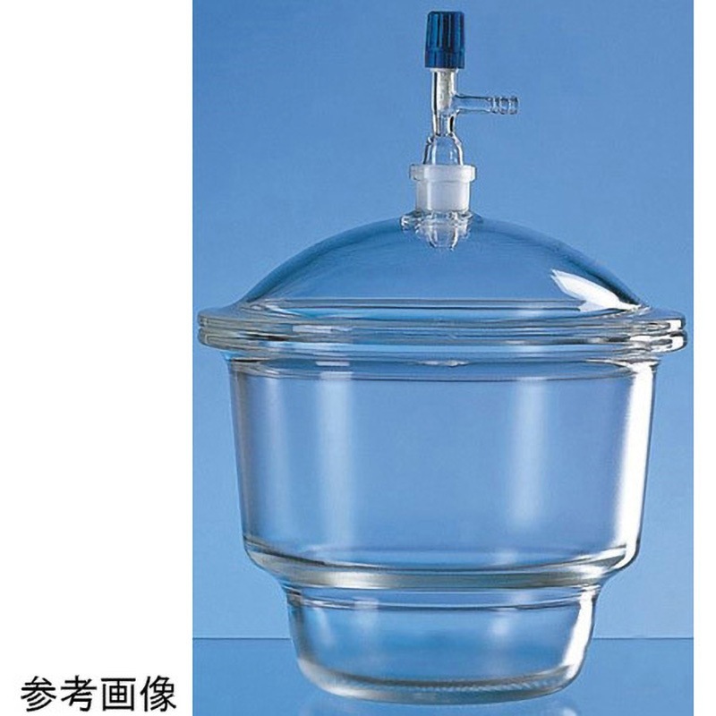 65238 上口デシケーター コック付 硝子製 1個 BRAND 【通販モノタロウ】