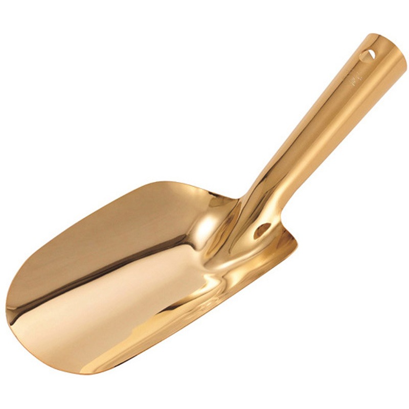 1412 エルダー 18-0粉末スコップ ゴールド 1個 丸山ステンレス 【通販モノタロウ】