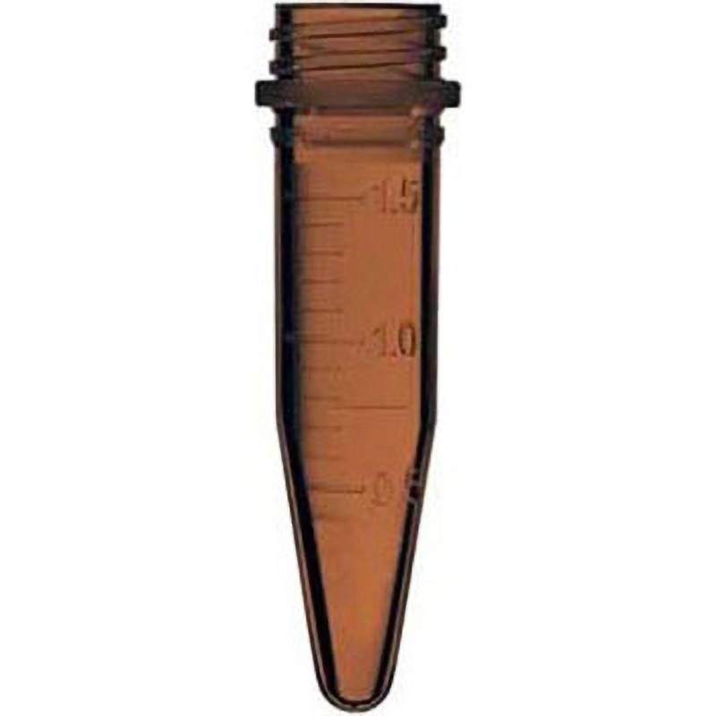 BMSC0200141 マイクロチューブ スクリュータイプ 1.5mL コニカル型 目盛付 アンバー BMSC0200141シリーズ 1セット(10個×500本) ビーエム機器 【通販モノタロウ】