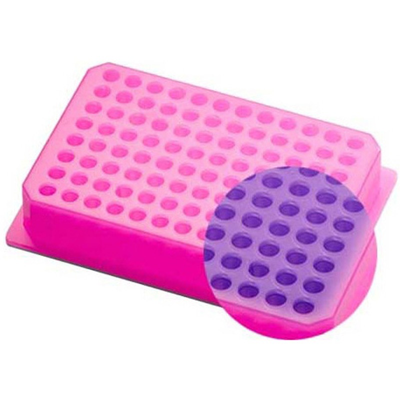 R-2SBS-P PCRチューブ用クーラーラック 96穴 ANSI/SLAS規格 R-2SBS-Pシリーズ 1セット(5パック×2個) ビーエム機器 【通販モノタロウ】