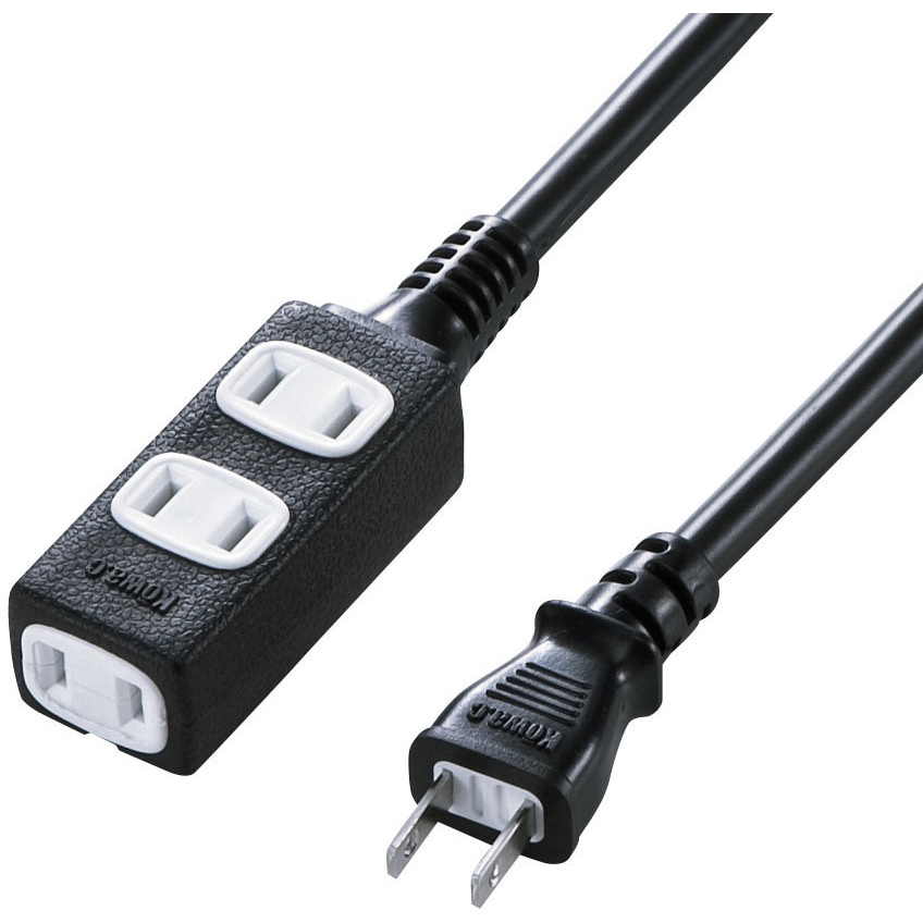 TAP-EX34-10BKN 電源延長コード サンワサプライ 3口 ブラック色