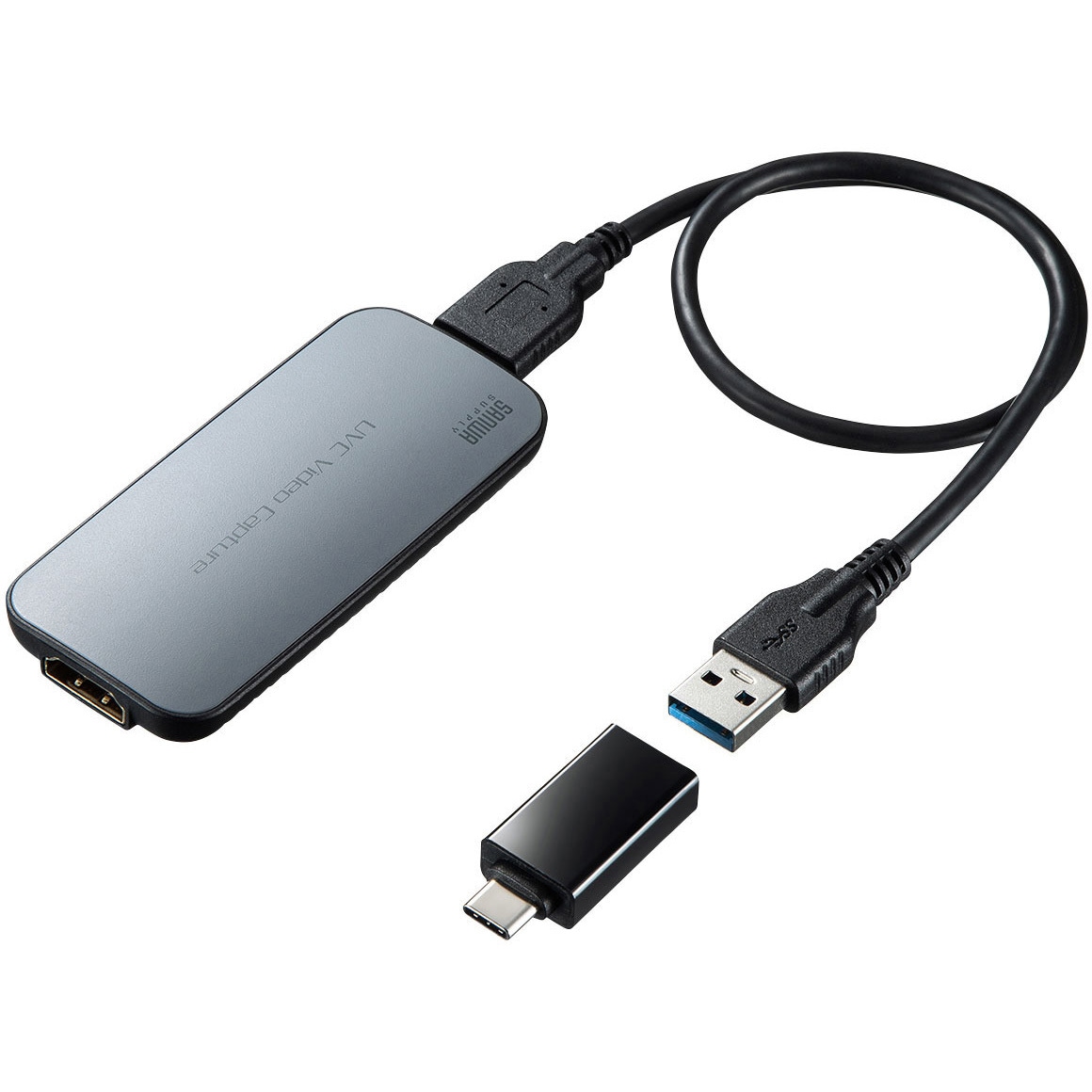サンワサプライ USB-HDMIカメラアダプタ USB-CVHDUVC1 USB-CVHDUVC1 USB-HDMIカメラアダプタ 1個 サンワサプライ