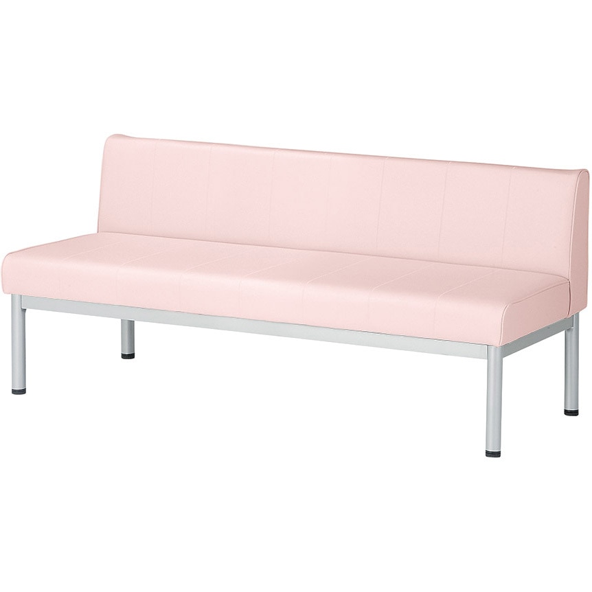 ALB-15AS ロビーチェア ニシキ工業 組立式仕様 屋外使用不可 ビニールレザー 人数3 背もたれあり ローズピンク色  ALB-15AS