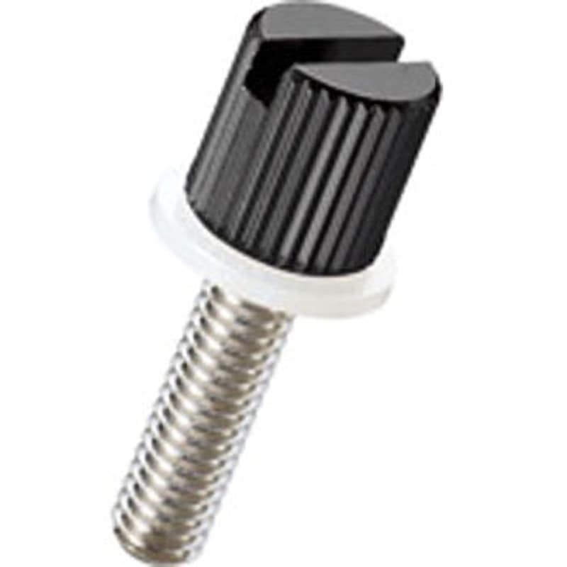 NB-312DAB-NQ 黄銅 ローレットツマミ(スリ割付・ワッシャー組込) 廣杉計器 ねじ径M3 1袋(50個) NB-312DAB-NQ