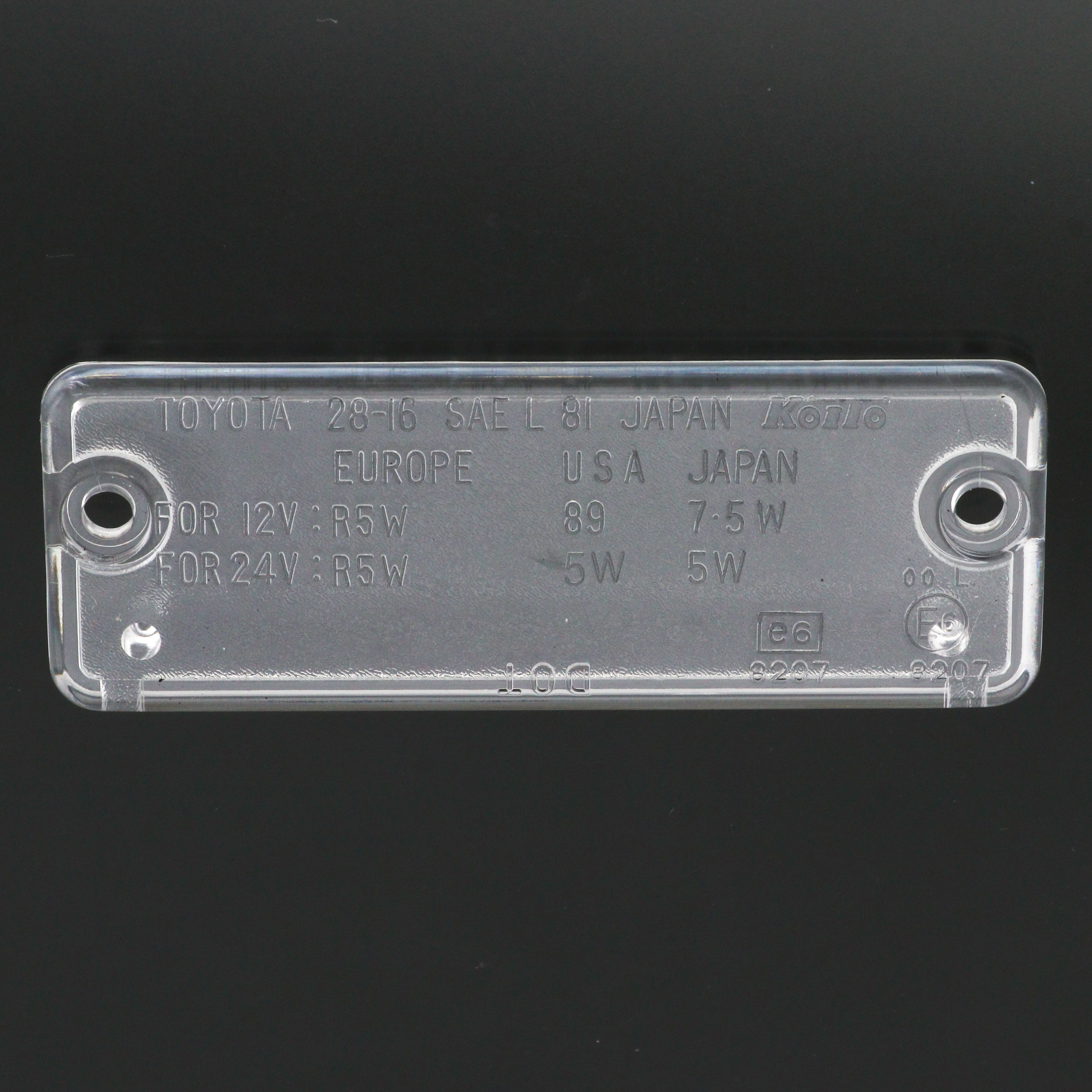 81271-60201 (81271)LENS， LICENSE L 1個 トヨタ 【通販モノタロウ】