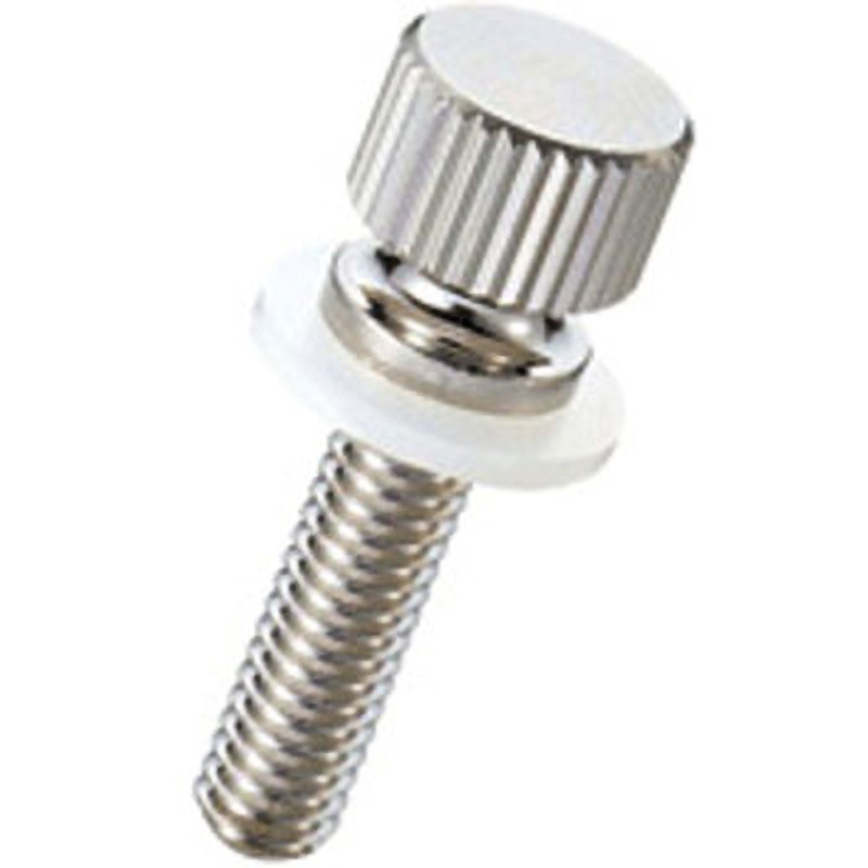 NB-320PC-NQ ローレットツマミ Cタイプ/ニッケル/衝撃吸収ナイロン 廣杉計器 ねじ径M3 1袋(50個) NB-320PC-NQ