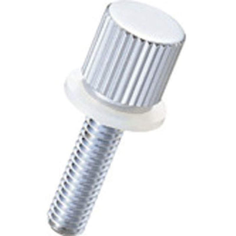 NB-308DDC-T ローレットツマミ Dタイプ/クロム/PTFE 廣杉計器 ねじ径M3 1袋(50個) NB-308DDC-T 6,718円