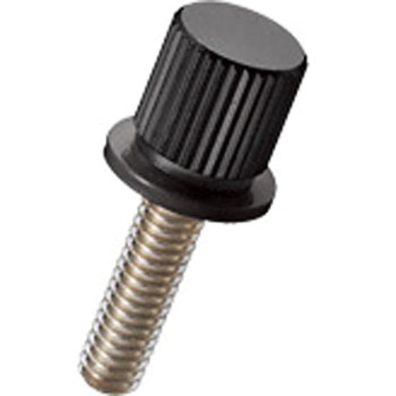 NB-612WDB-NB ローレットツマミ Dタイプ/ミクロブラック/黒ナイロン 廣杉計器 ねじ径M6 1袋(50個) NB-612WDB-NB