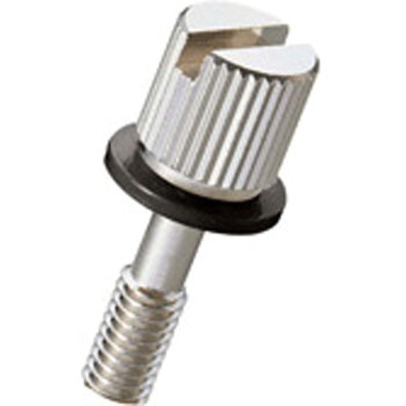 NB-312LF-NB ローレットツマミ Fタイプ/ニッケル/黒ナイロン 廣杉計器 ねじ径M3 1袋(50個) NB-312LF-NB