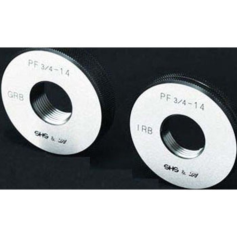 GRIRB 1/2 管用平行ネジリングゲージPFB級# 山数(ピッチ) GRIRBシリーズ 1セット(2個) 測範社 【通販モノタロウ】