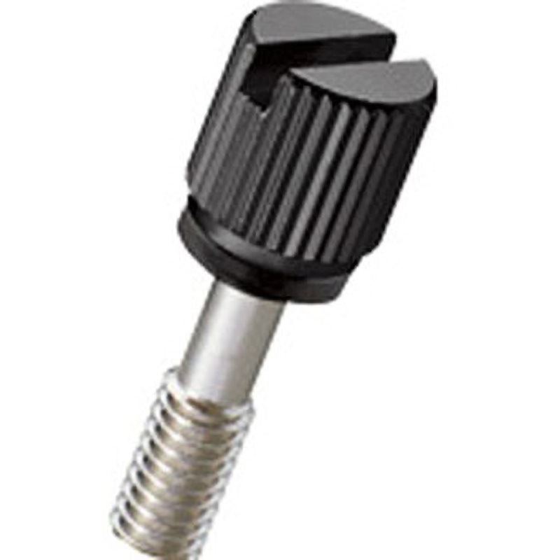 NB-540RFB-R ローレットツマミ Fタイプ/ミクロブラック/NBR 廣杉計器 ねじ径M5 1袋(50個) NB-540RFB-R