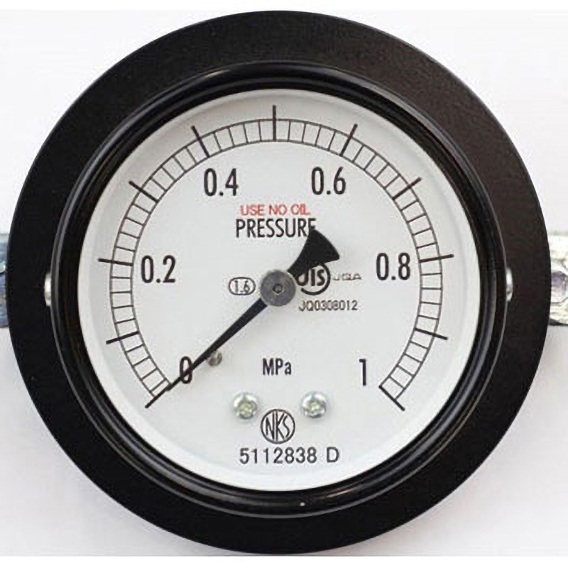 AA15-171 普通形圧力計(Φ60)埋込形D枠(取付金具) AA15-171シリーズ 1個 長野計器 【通販モノタロウ】