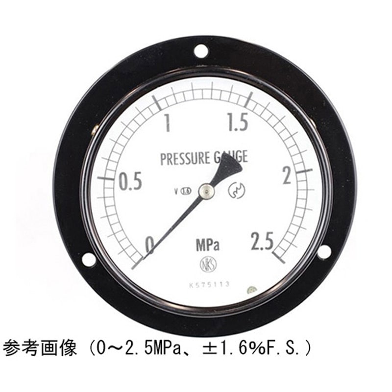 AE15-233 普通形圧力計(Φ100)埋込形D枠(取付穴)耐振用 AE15-233シリーズ 1個 長野計器 【通販モノタロウ】