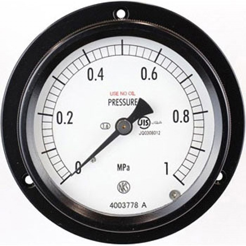 BC15-233 密閉型圧力計(75Φ)1MPa 禁油 埋込形D枠(取付穴) BC15-233シリーズ 1個 長野計器 【通販モノタロウ】