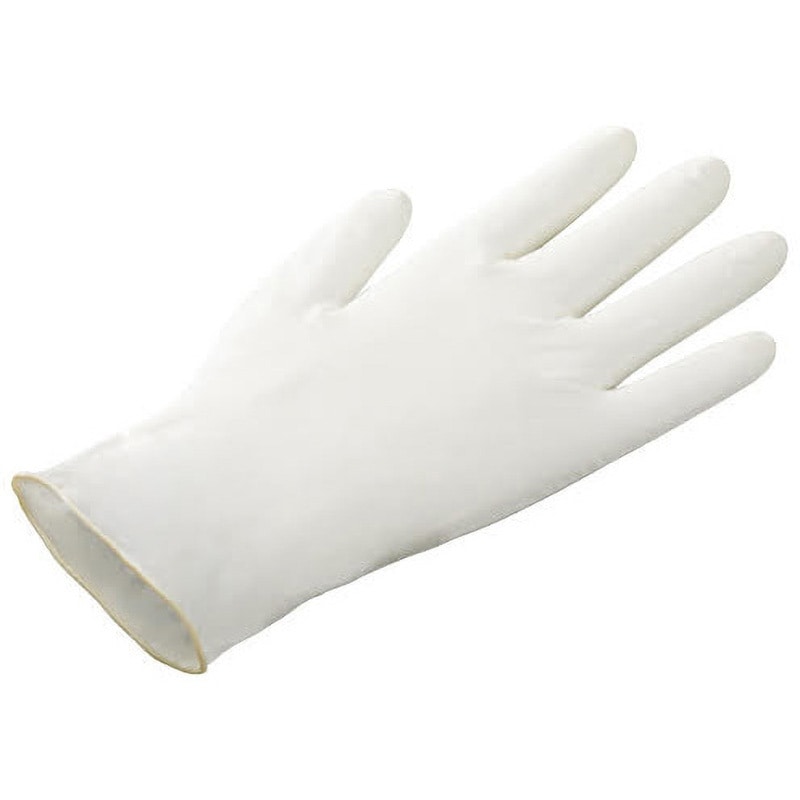 クイン天然ゴム手袋 宇都宮製作 10枚入 粉無 クリーム色 サイズM