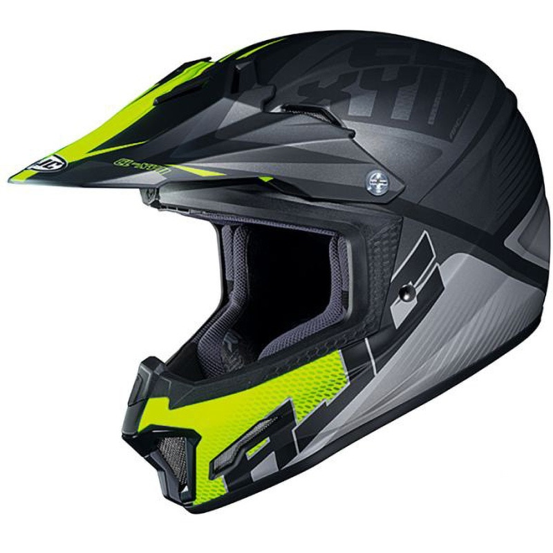 HJC ジェットヘルメット 蛍光イエロー/ブラック インターコム付