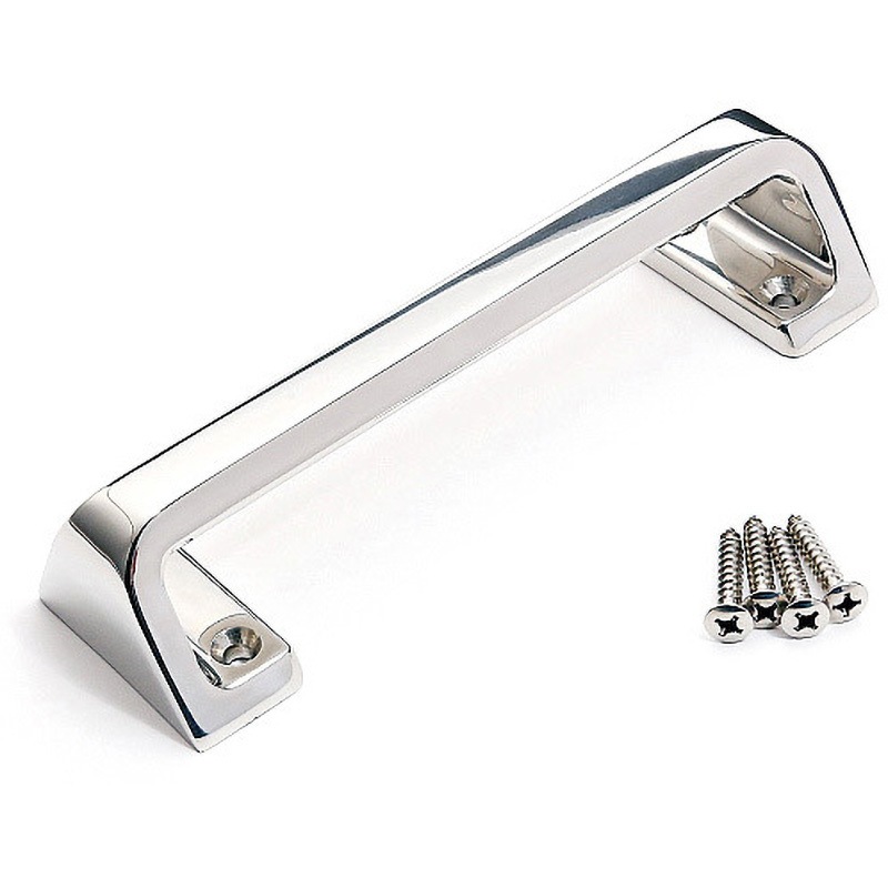 FT-T-220 ステンレス鋼製ハンドル LAMP(スガツネ工業) 鏡面研磨 高さ49.5mm長さ220mm