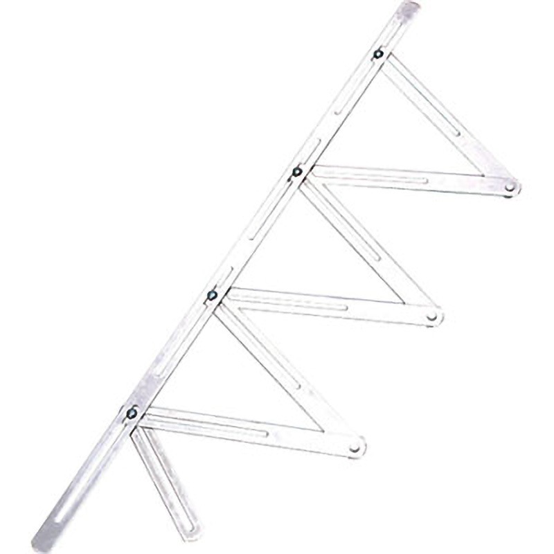 23-5150 ササラ巾木定規 KLASS(クラス/旧:極東産機) スチール製 厚さ3mm  23-5150