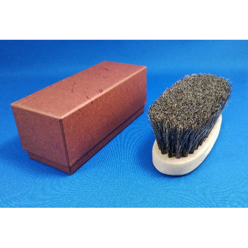 馬尾毛ゴマ かなや刷子 手植え靴ブラシ カナヤブラシ 厚さ17mm 1