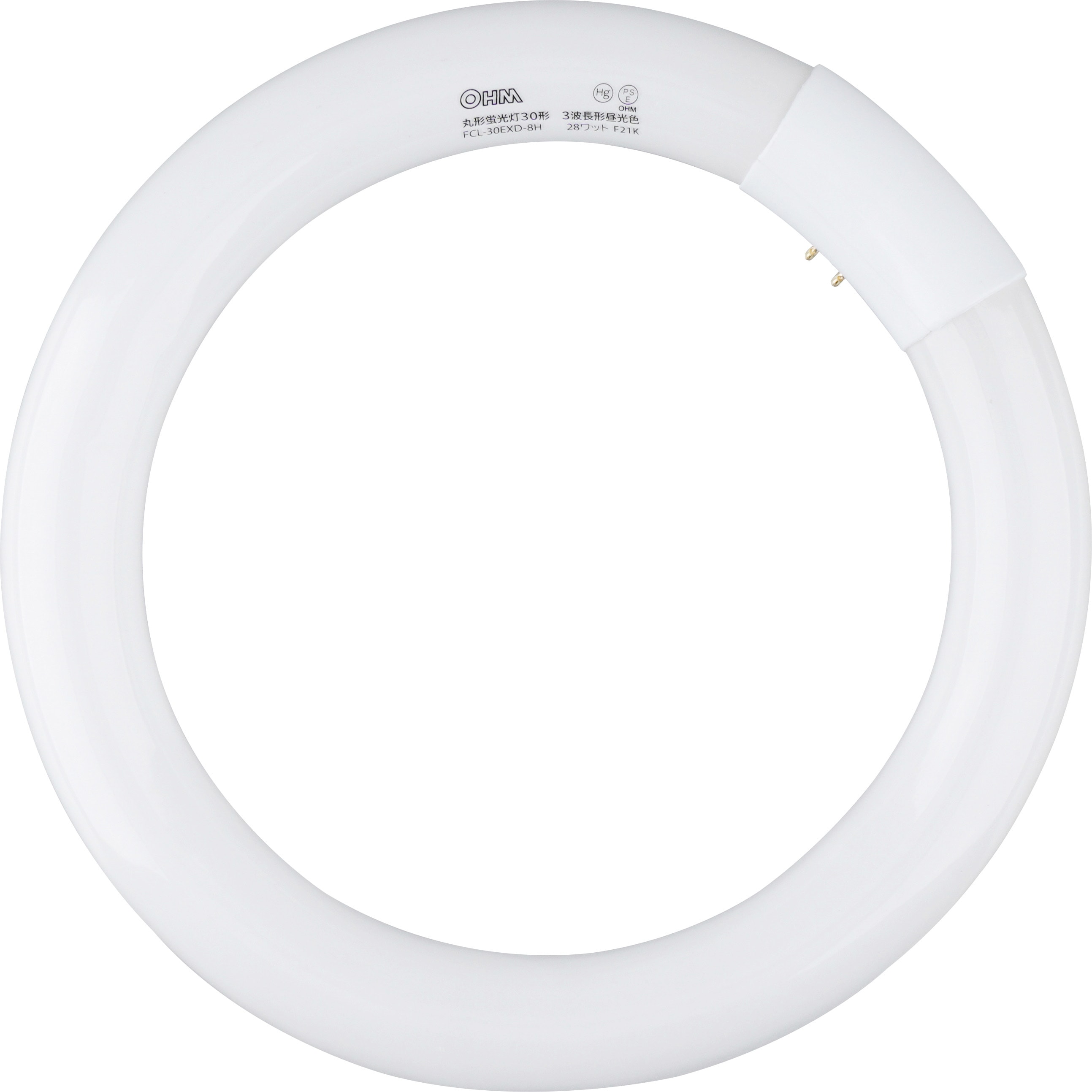 FCL-3030EXD-8H 3波長丸管蛍光ランプ 2本セット オーム電機 定格寿命