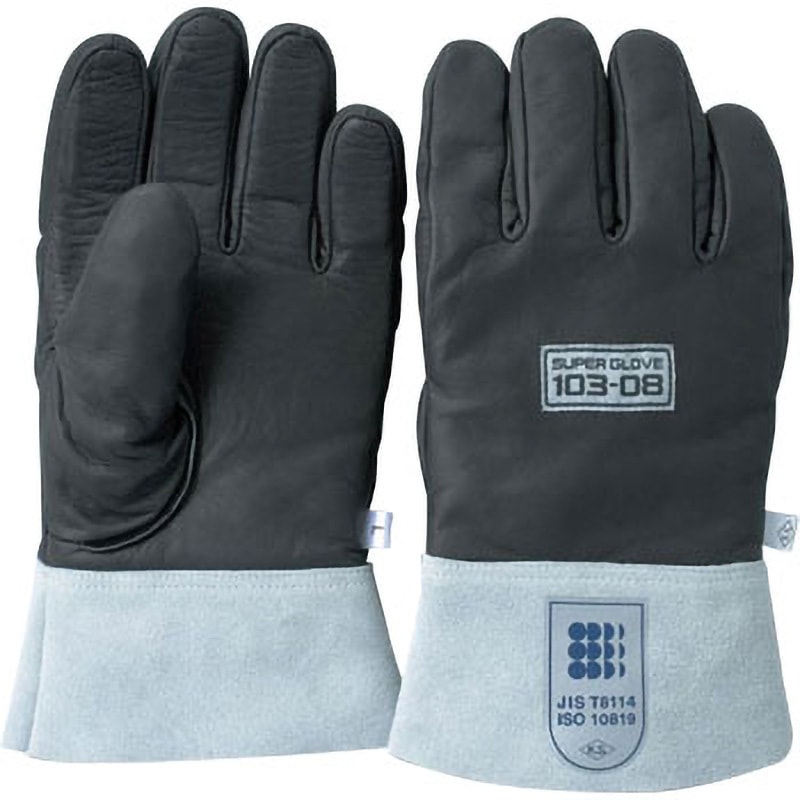 103-08 スーパグローブ防振手袋 柏田製作所 ブラック+グレー色