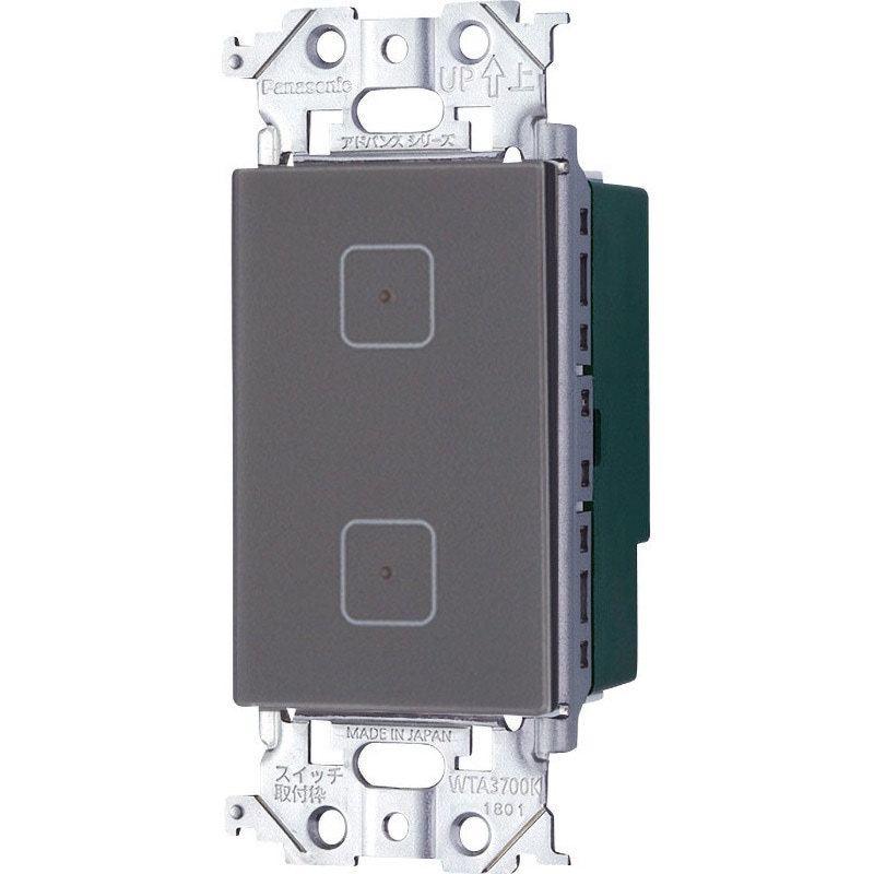 Panasonic/パナソニック WTY5302HK アドバンスシリーズ タッチ ダブルスイッチ 受信器 マットグレー WTY5302HK アドバンスSタッチダブルスイッチ 受信器 1個 Panasonic