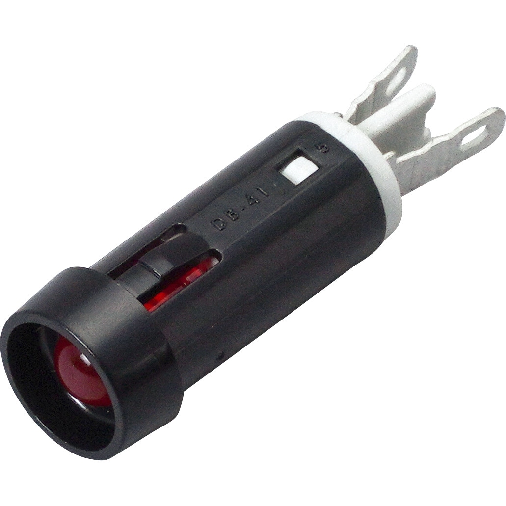 DB-41-F-BR 表示灯LEDブラケット 丸型 Φ5mm砲弾型LEDレンズ サトー