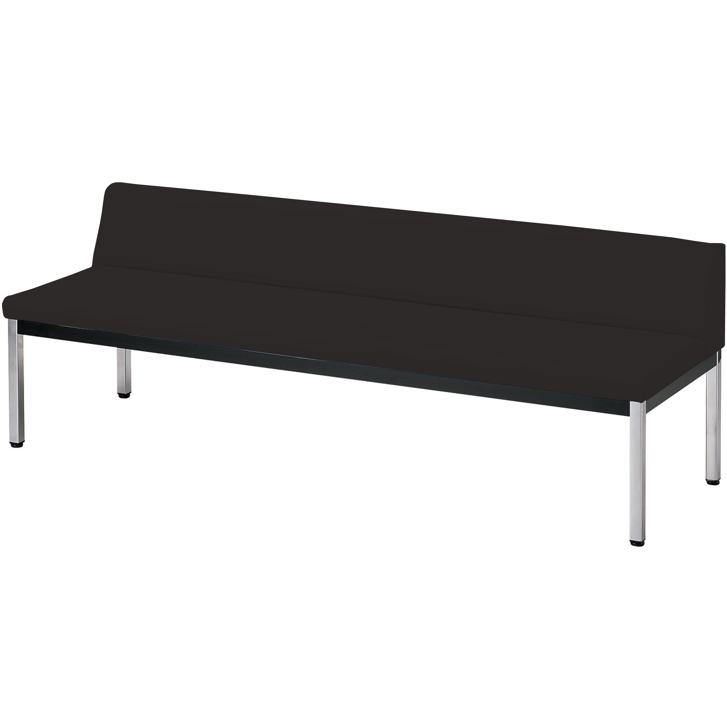 ZR-18A ロビーチェア ニシキ工業 組立式仕様 ネオブラック色 高さ615mm幅1800mm奥行570mm