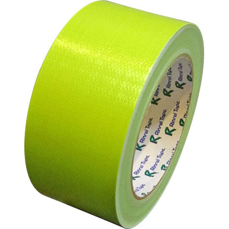 384黄緑 包装用布粘着テープ カラー No.384 1箱(30巻) リンレイテープ