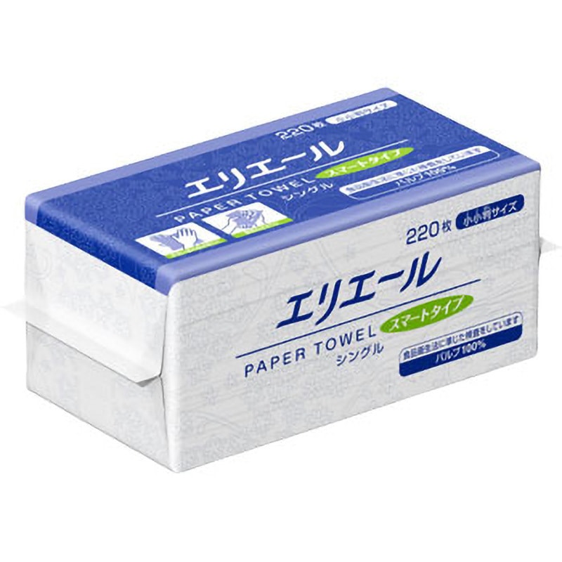 703367 エリエールペーパータオル スマートタイプ シングル エリエール