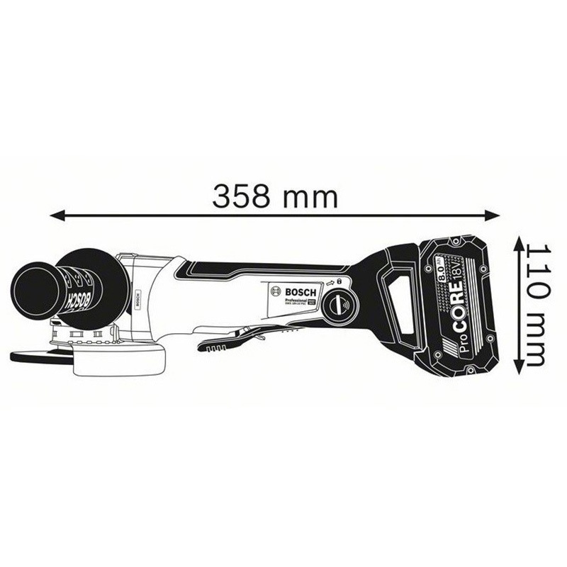 BOSCH ボッシュ ディスクグラインダー X-LOCK GWX18V-10SC ボッシュ GWX18V-10SC5 X-LOCK 125mmコードレスディスク