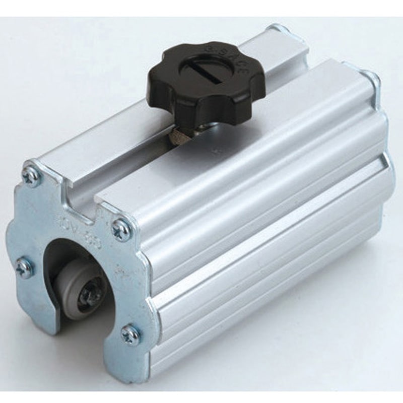 PRG-2810B-ST アルミパイプローラーガイド ストッパー付き TMEHジャパン 全長100mm  PRG-2810B-ST