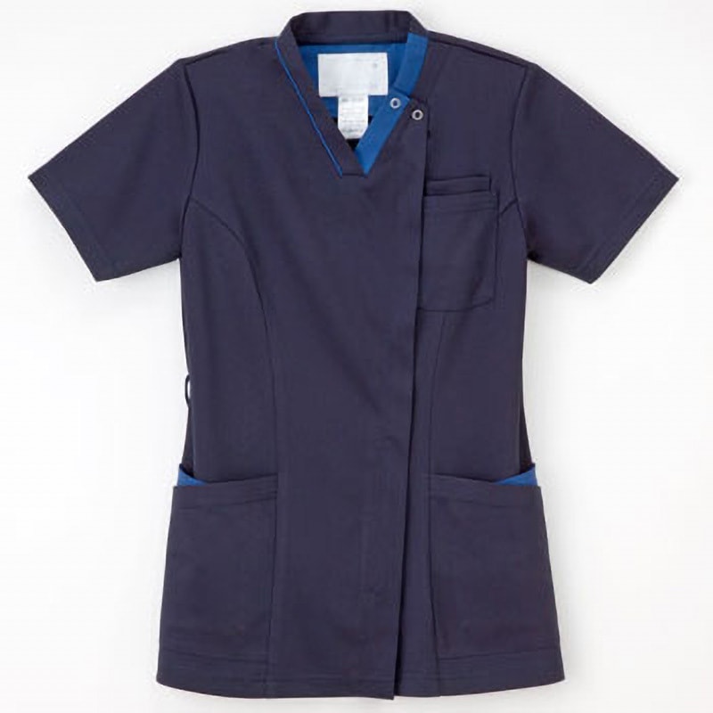 RF-5122 女子スクラブ ナガイレーベン ネイビー+ロイヤルブルー色 サイズLL  RF-5122