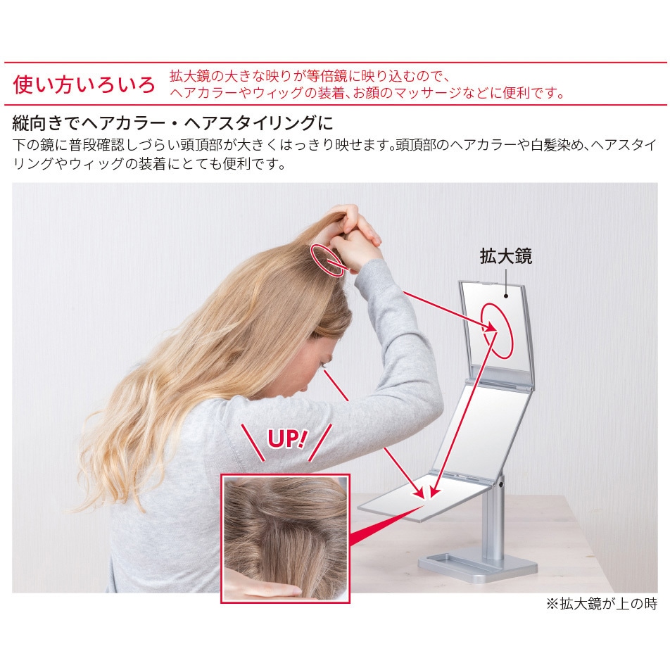 NA-60SV ナピュア スタイリングスタンドミラー 1個 堀内鏡工業