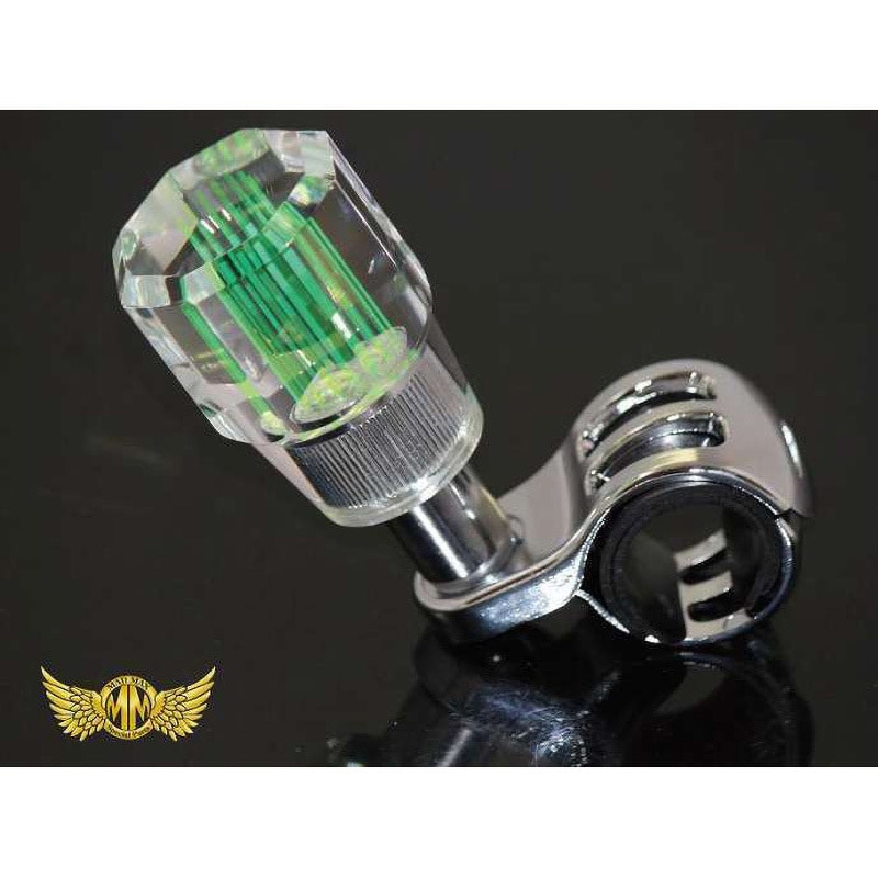 【送料800円】MADMAX トラック用品 ベアリング式 ハンドルスピンナー バブル クリア/ステアリング スピナー くるくる 運転サポート