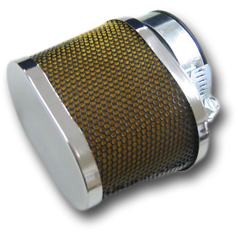 14-6118-42-2 パワーフィルター オーバルタイプ 42mm 汎用 メッキ 1