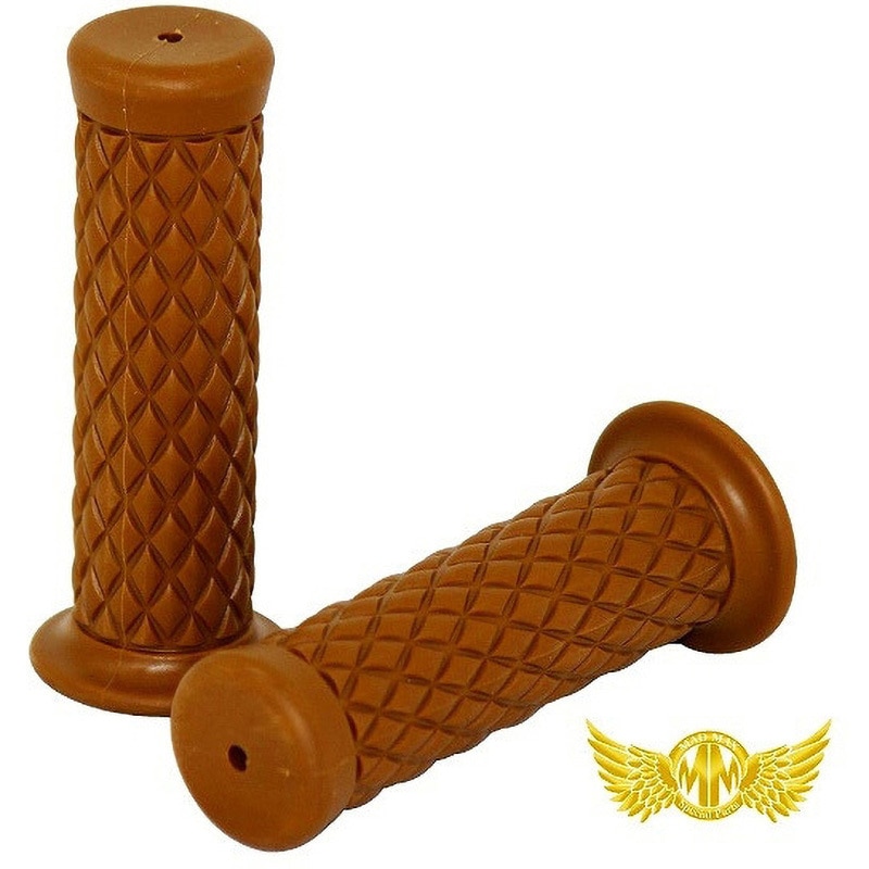 MM05-0141-LBR バイク用 ダイヤハンドルグリップ 非貫通タイプ