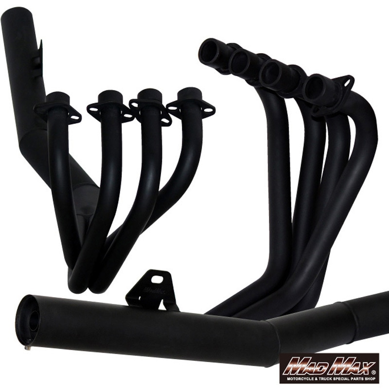 MM10-0023B MADMAX製 ジェイド250/JADE(MC23)用ショート管 ブラック 1